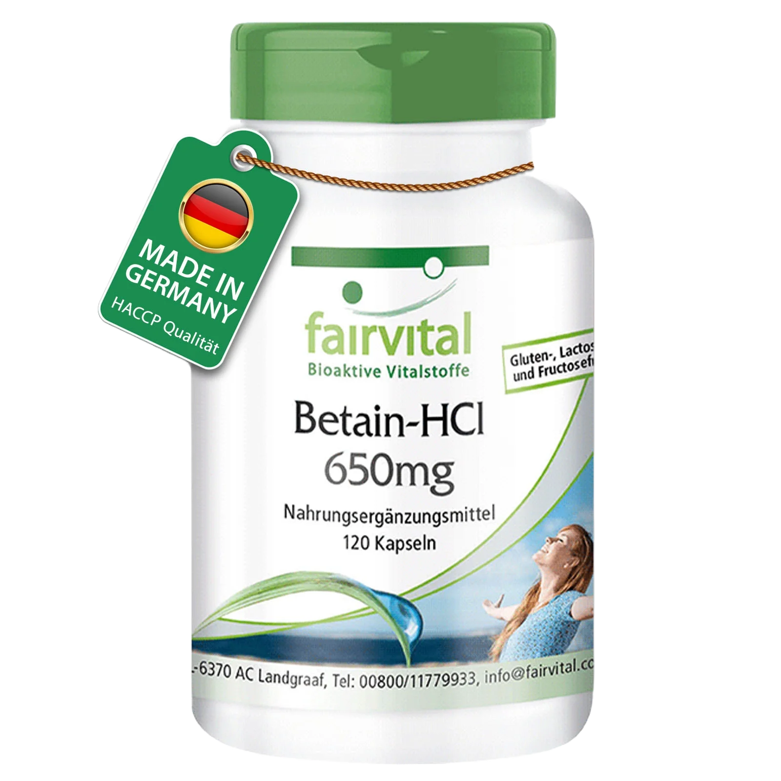 Betaine HCl 650mg – 120 capsules