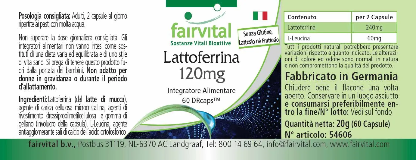 Lactoferrin 120mg - 60 DRcaps™