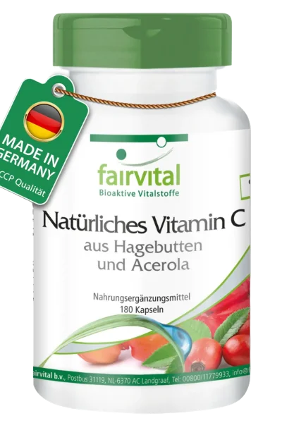 Vitamine C Naturelle d'Acérola - 180 gélules