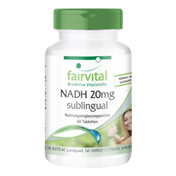 NADH 20mg sublingual – 60 tablets