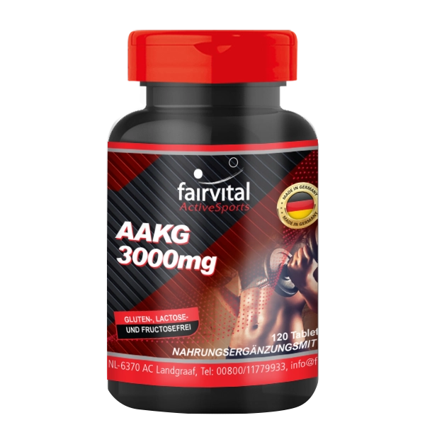 AAKG 3000mg L-arginina - alfa cetoglutarato - 120 comprimidos