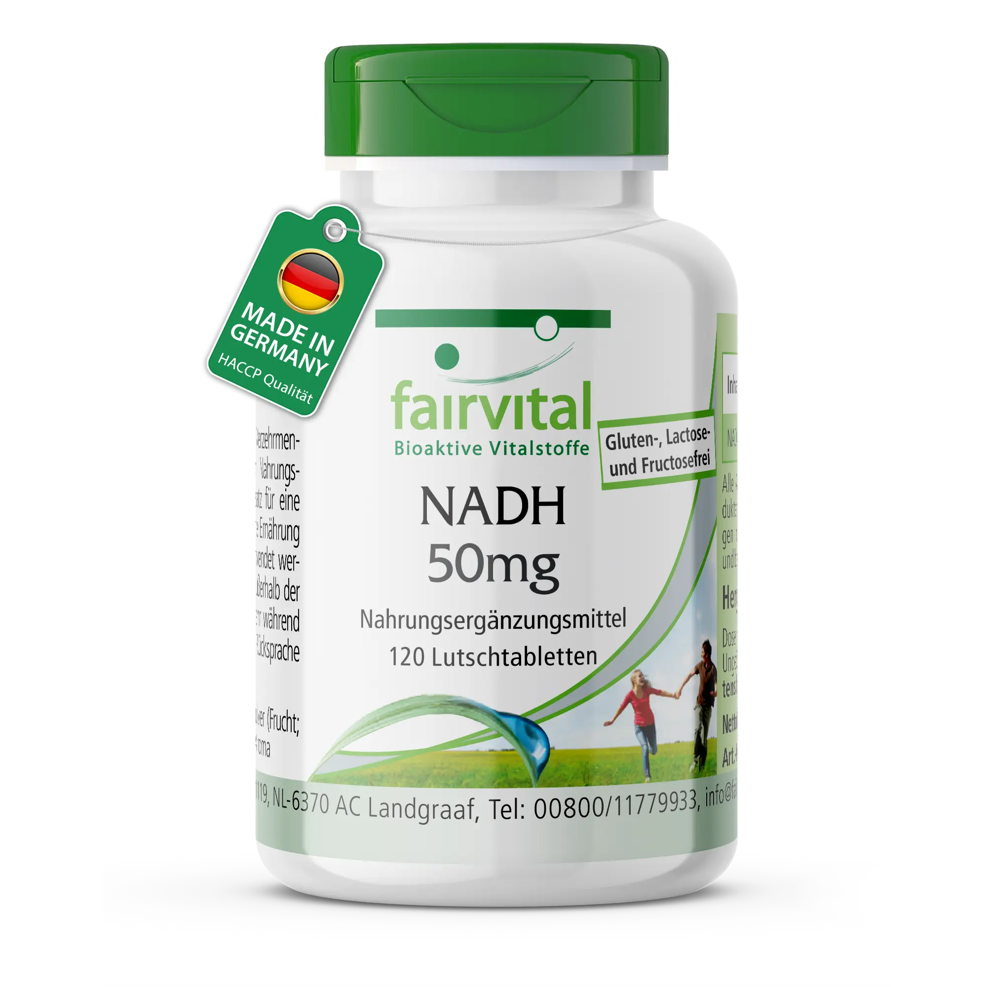 NADH 50mg - 120 comprimidos para chupar - Vegano | Fairvital