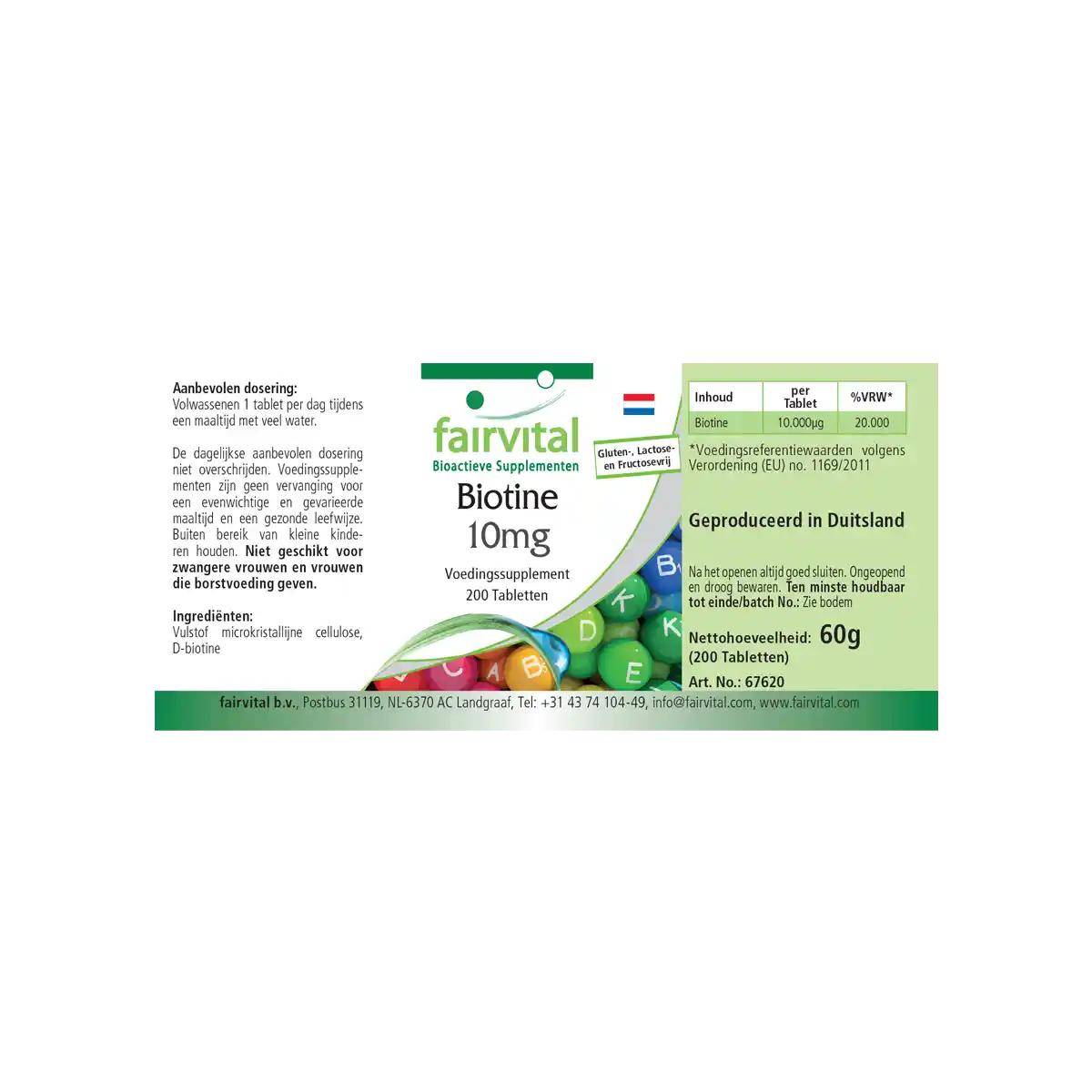 Biotin 10mg  - 200 Tabletten - mit 10000mcg Vitamin B7 pro Tablette -  für Haare, Haut, und Nervensystem - Hochdosiert und Vegan | Fairvital Biotin 10mg  - 200 Tabletten - mit 10000mcg Vitamin B7 pro Tablette -  für Haare, Haut, und Nervensystem - Hochdosiert und Vegan | Fairvital
