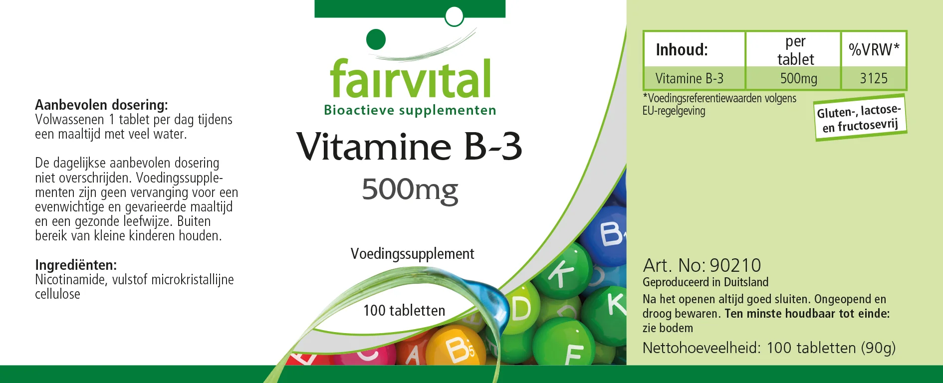 Vitamin B3 500mg – 100 Tablets Vitamin B3 500mg – 100 Tablets