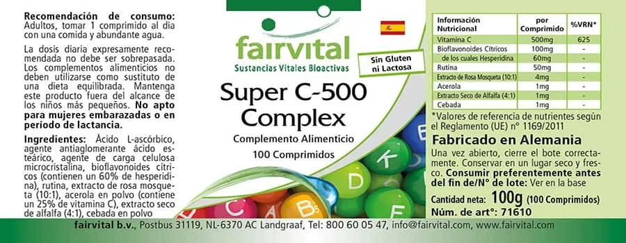 Complesso Super C-500 - 100 compresse Complesso Super C-500 - 100 compresse