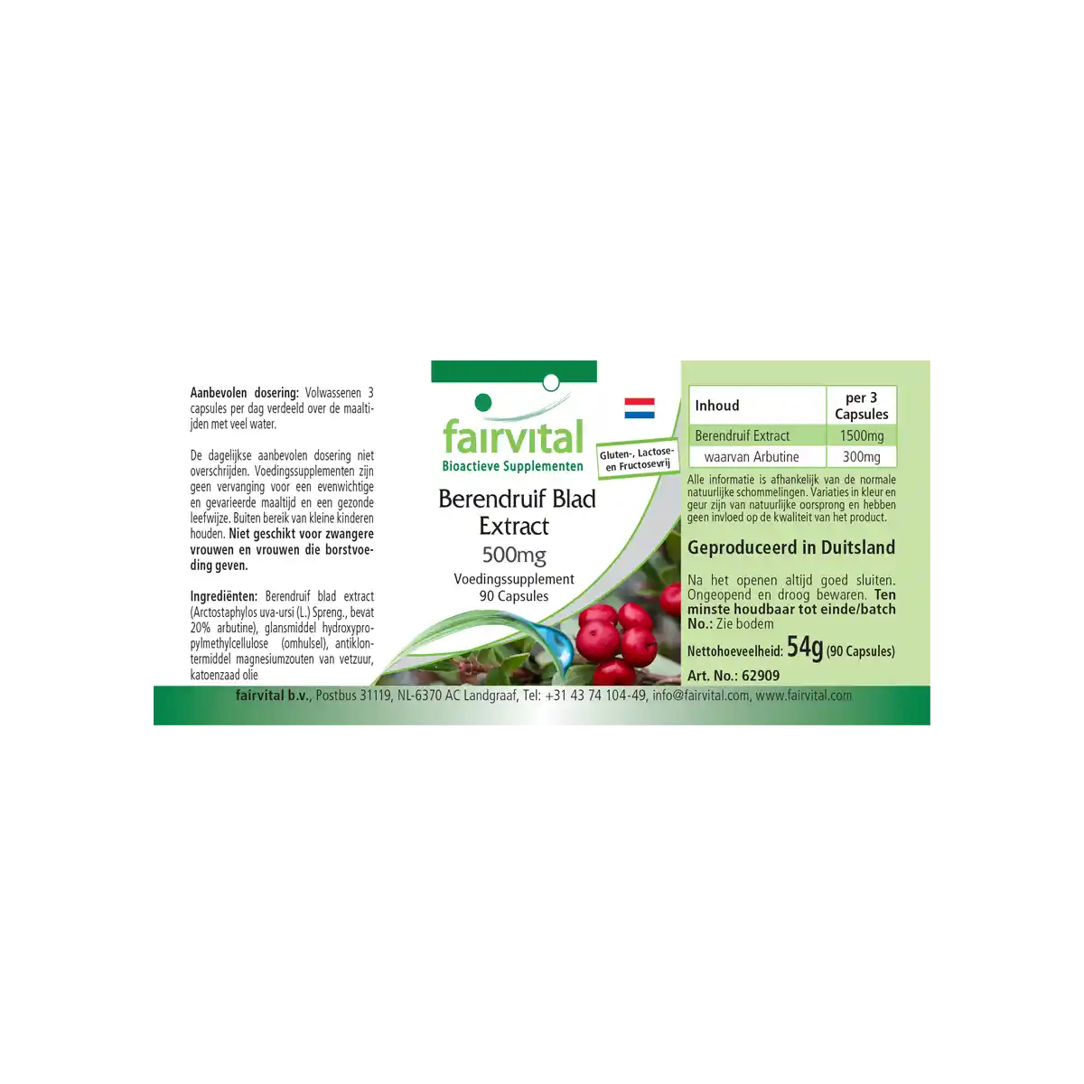 Uva Ursi Bearberry leaf extract 500mg - 90 capsules Uva Ursi Bearberry leaf extract 500mg - 90 capsules