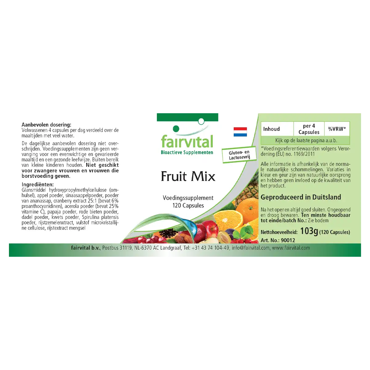 Frutas Mix - 120 Cápsulas Frutas Mix - 120 Cápsulas