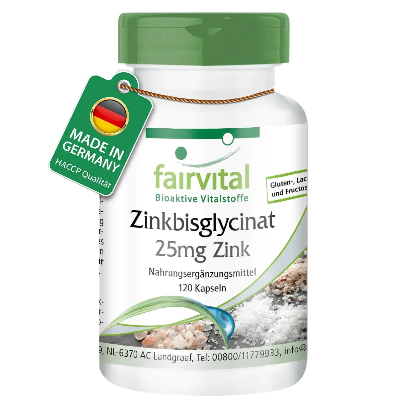 Zinc Bisglycinate with 25mg Zinc - 120 Capsules