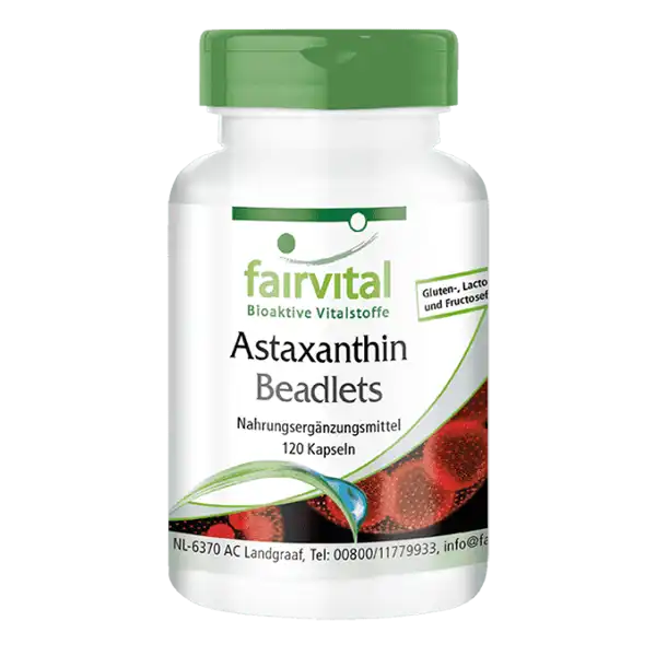 Astaxanthin beadlets microencapsulated - 120 capsules