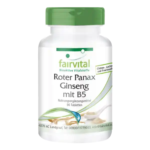 Ginseng Panax Rosso con B5 - 90 Compresse