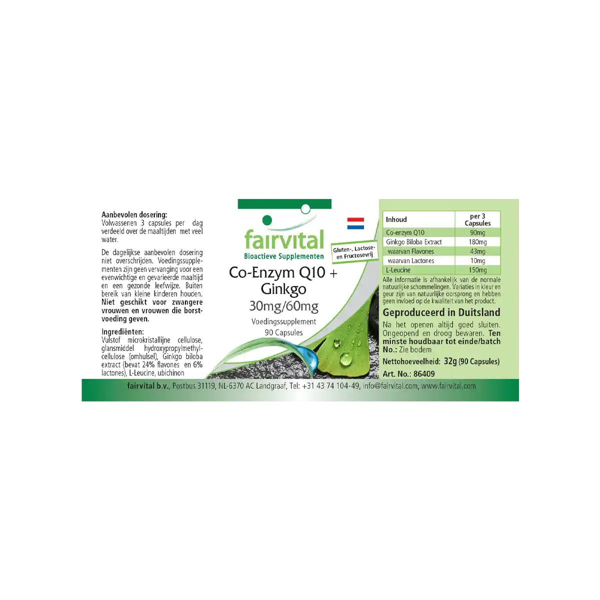 Coenzyme Q10 plus Ginkgo - 90 gélules Coenzyme Q10 plus Ginkgo - 90 gélules