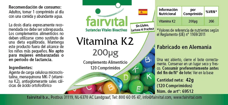 Vitamina K2 200ug – 120 compresse Vitamina K2 200ug – 120 compresse