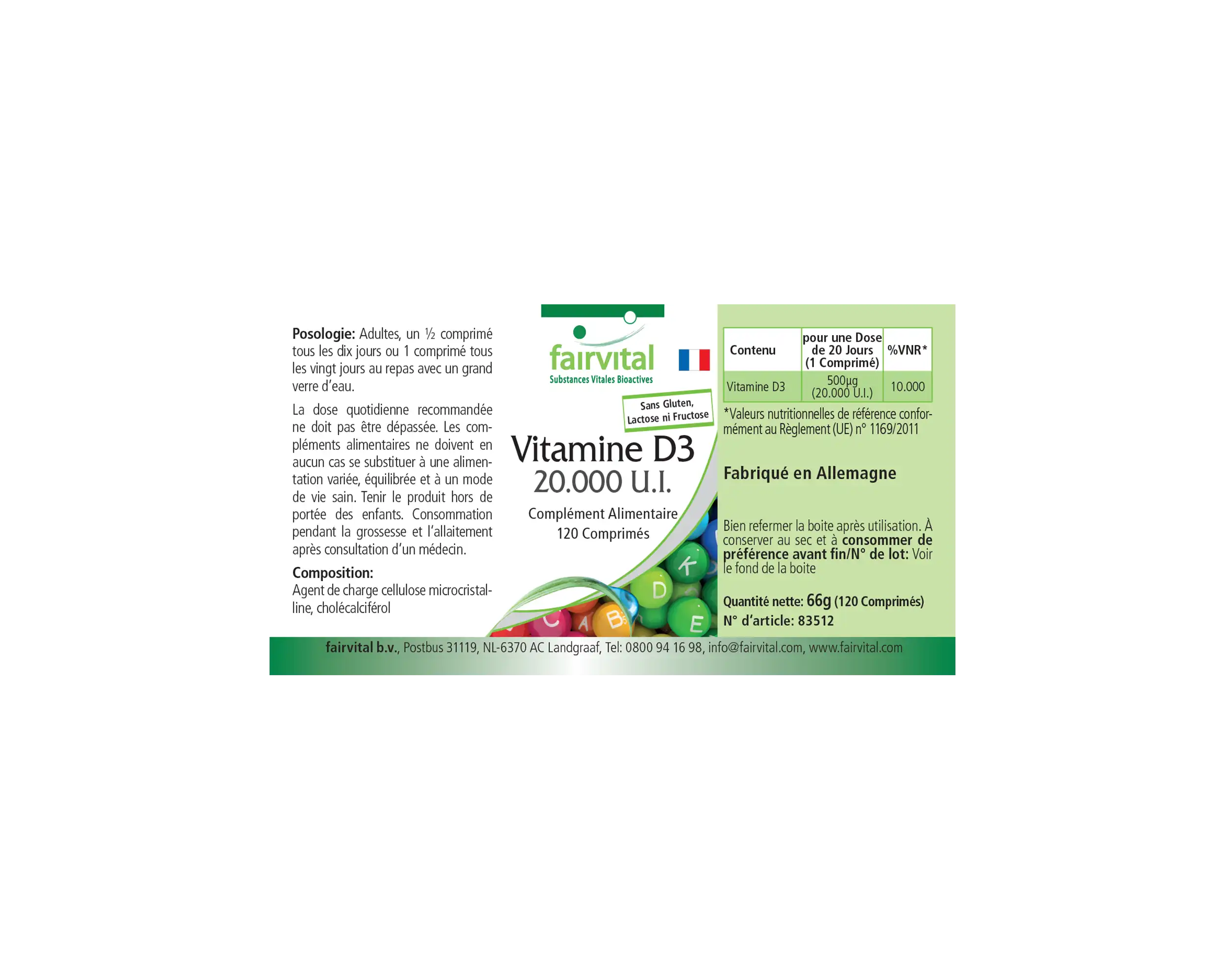 Vitamin D3 20000 IU