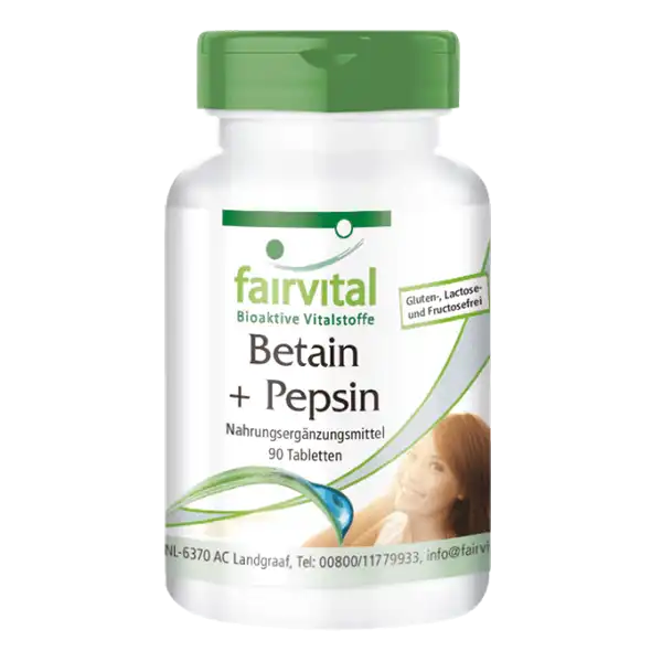 Betaina + Pepsina - 90 comprimidos