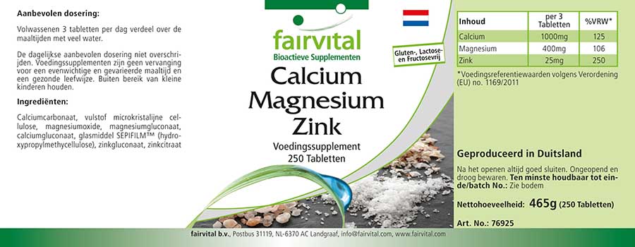 Calcium Magnésium Zinc Calcium Magnésium Zinc