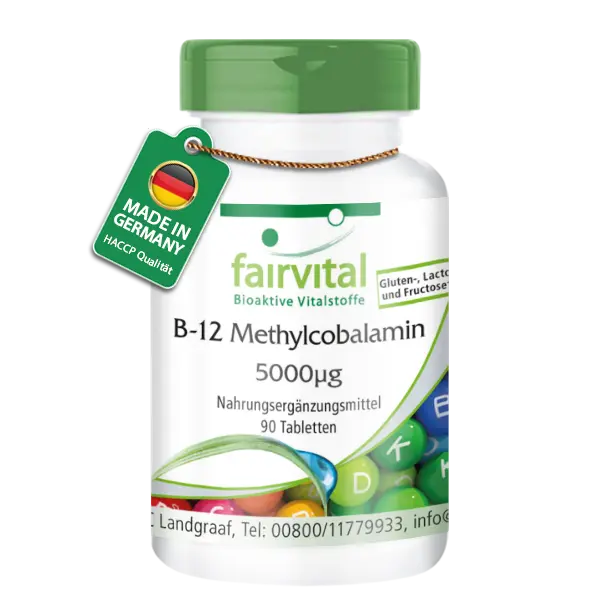 B12 Methylcobalamin 5000µg – 90 tablets B12 Methylcobalamin 5000µg – 90 tablets
