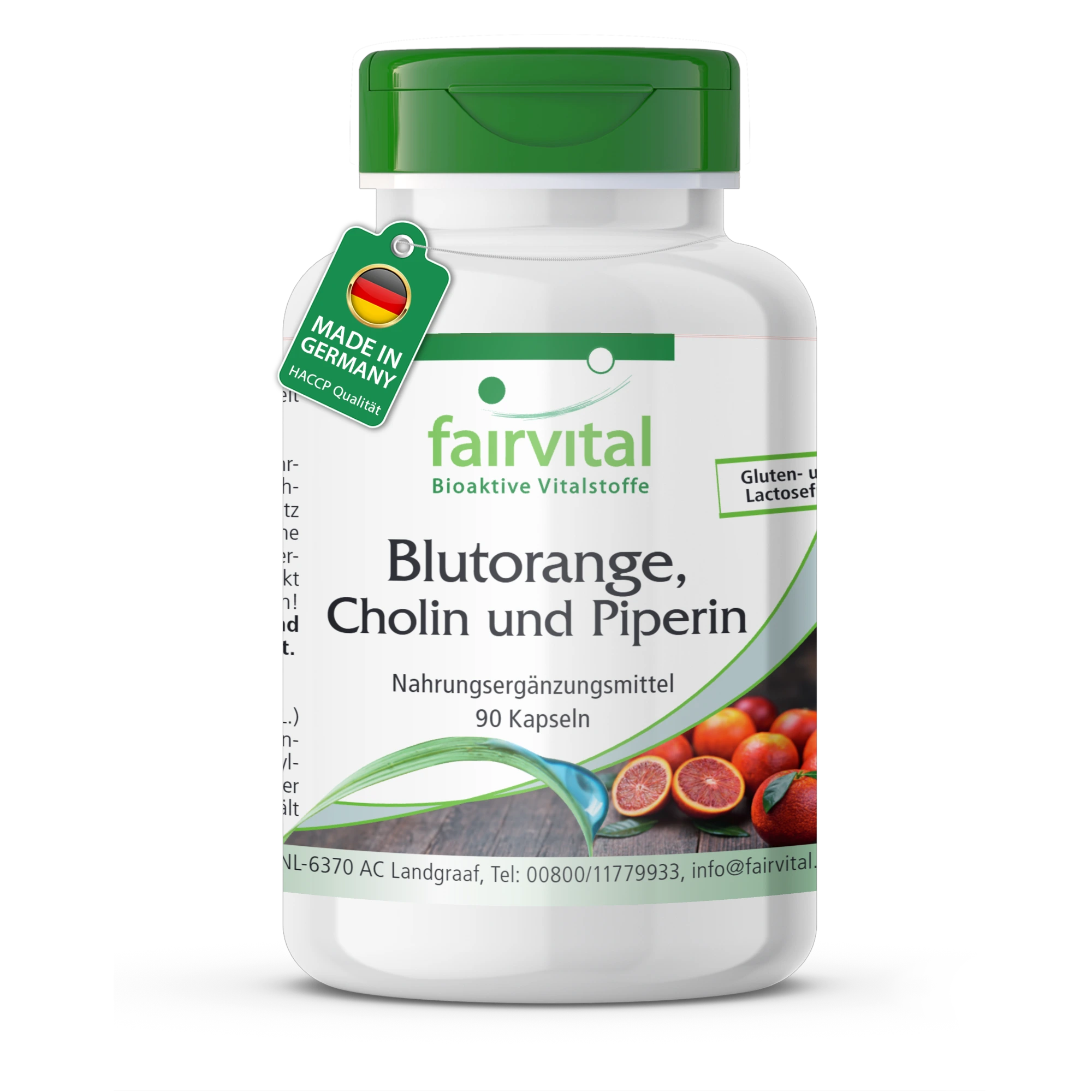 Blood Orange, Choline and Piperine - 90 Capsules