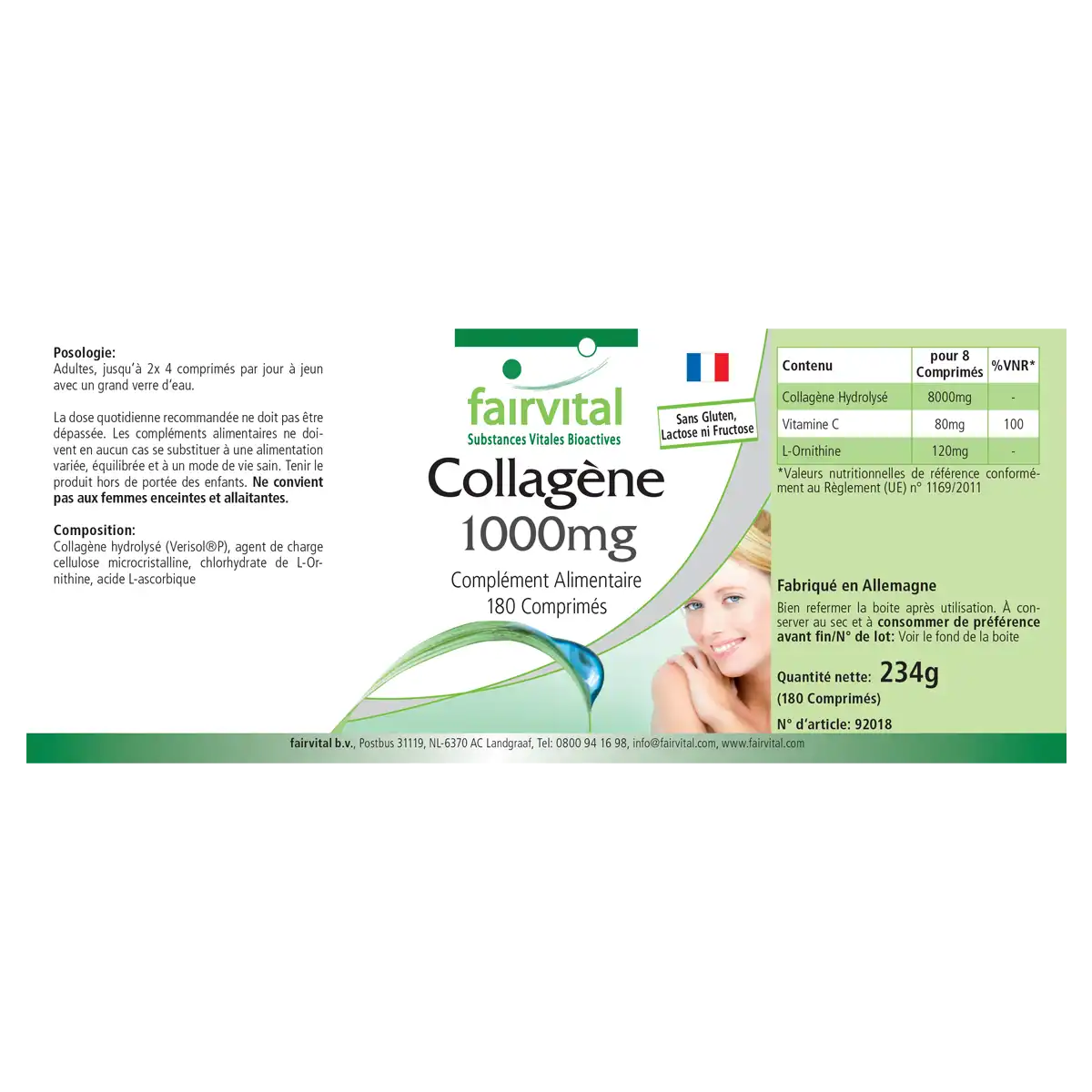 Collagen 1000mg - 180 tablets Collagen 1000mg - 180 tablets