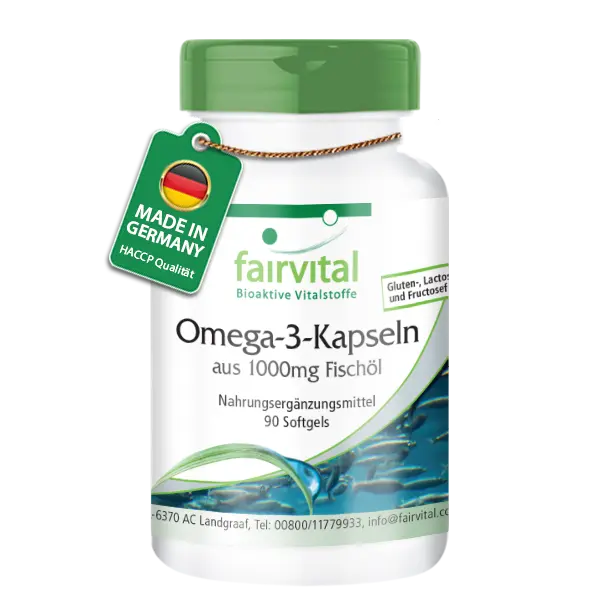 Capsule di Omega-3 da 1000mg di olio di pesce - 90 Softgels Capsule di Omega-3 da 1000mg di olio di pesce - 90 Softgels