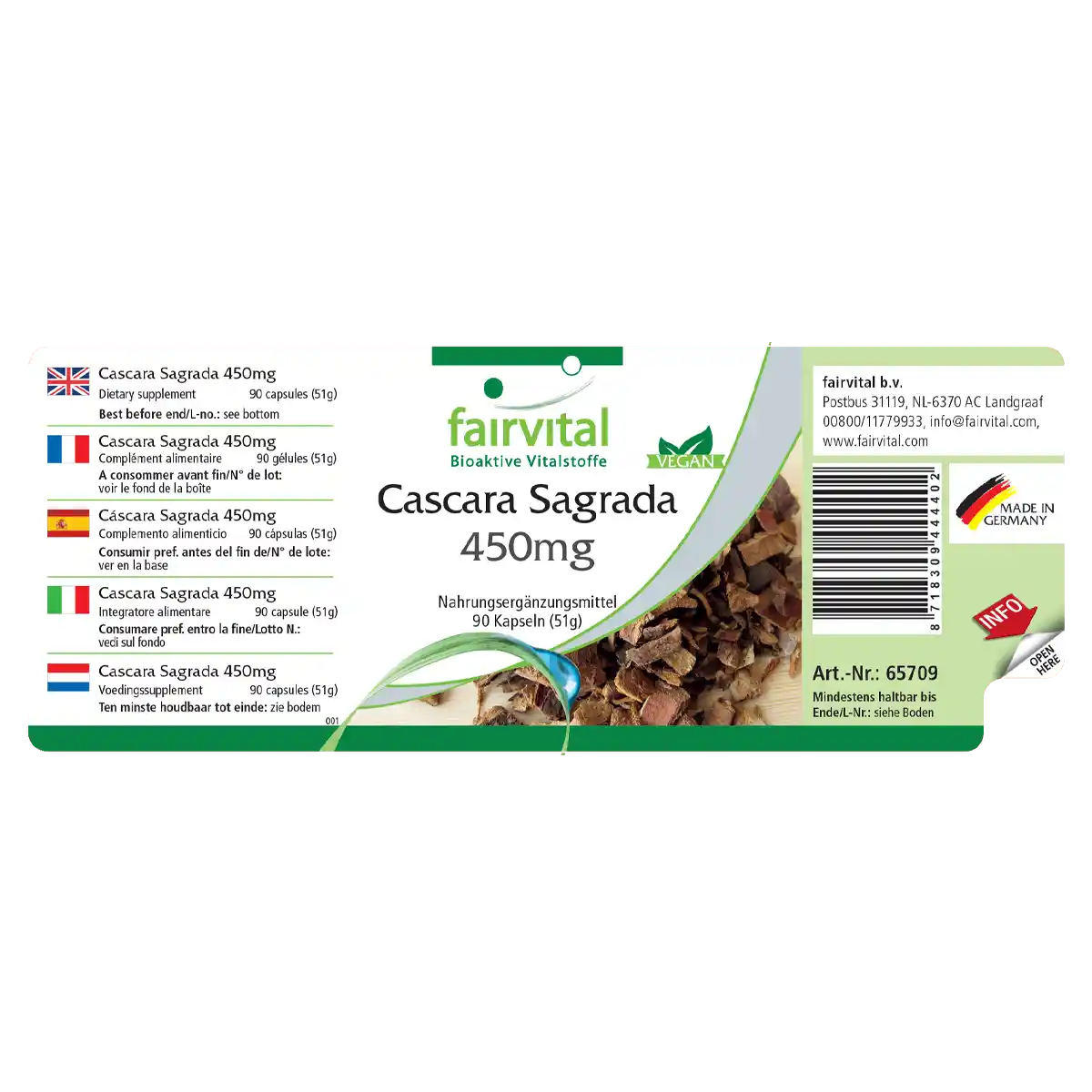 Cascara Sagrada 450mg - 90 capsule Cascara Sagrada 450mg - 90 capsule