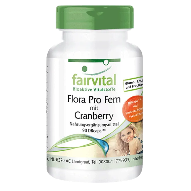 Flora Pro Fem con Cranberry - 90 DRcapsule Flora Pro Fem con Cranberry - 90 DRcapsule
