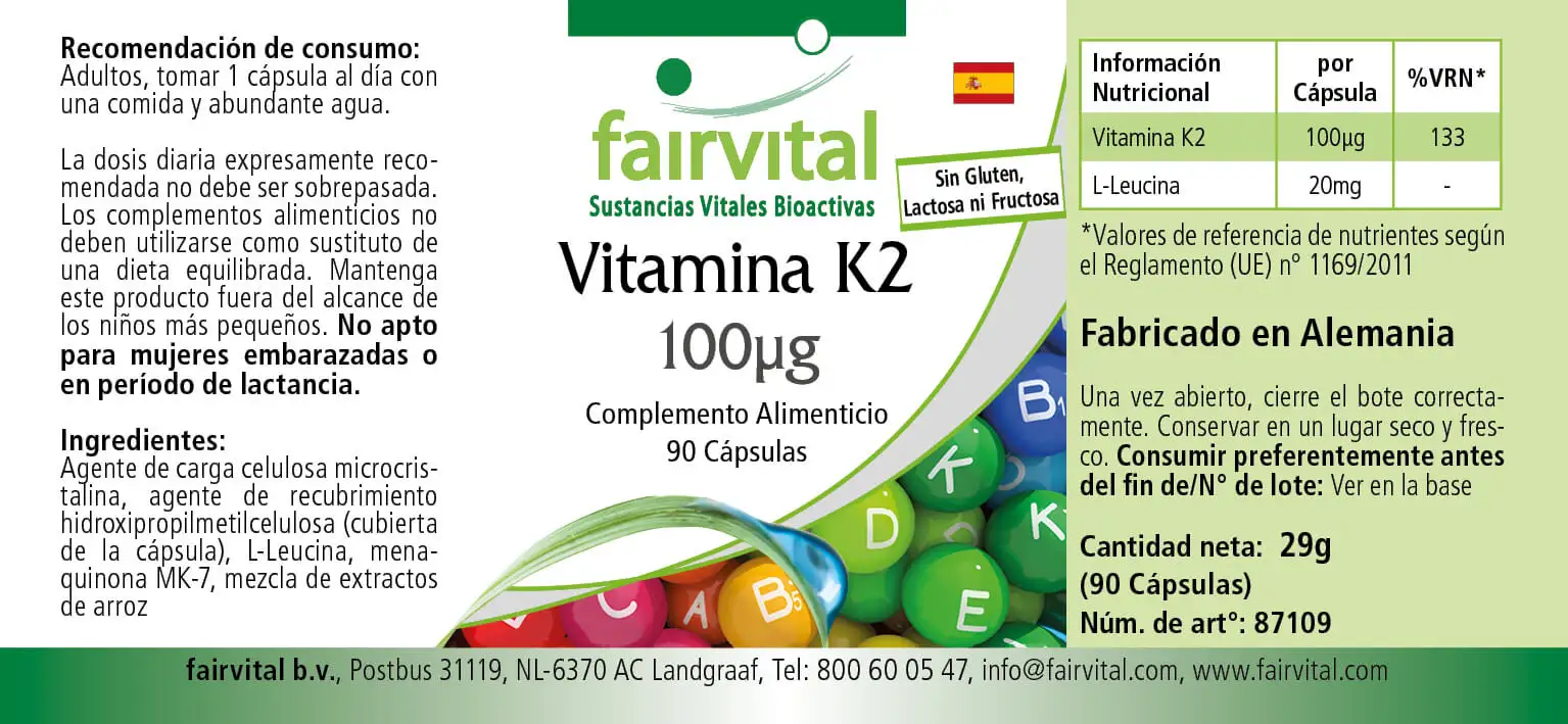 Vitamin K2 100µg - 90 Capsules Vitamin K2 100µg - 90 Capsules
