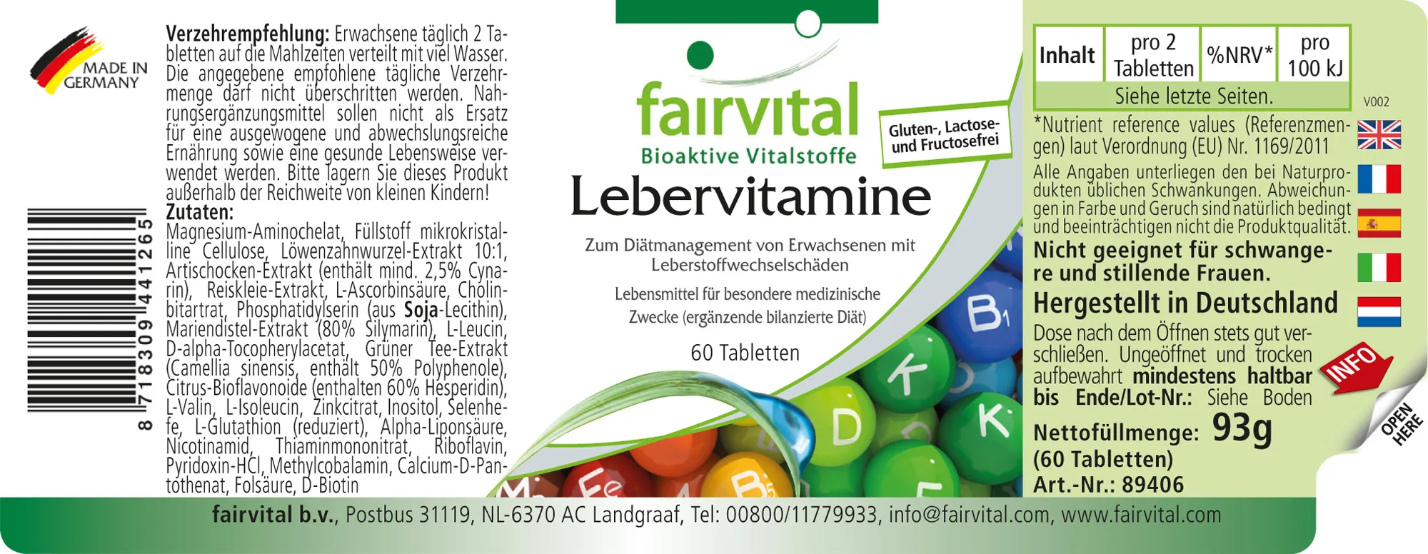 Vitamine per il Fegato - 60 compresse