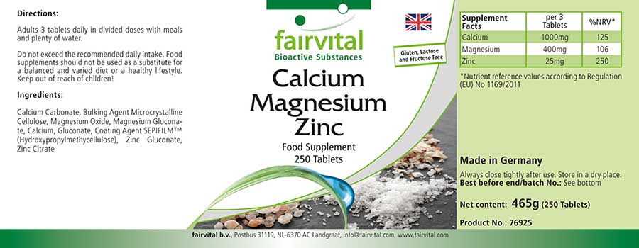Calcium Magnésium Zinc Calcium Magnésium Zinc