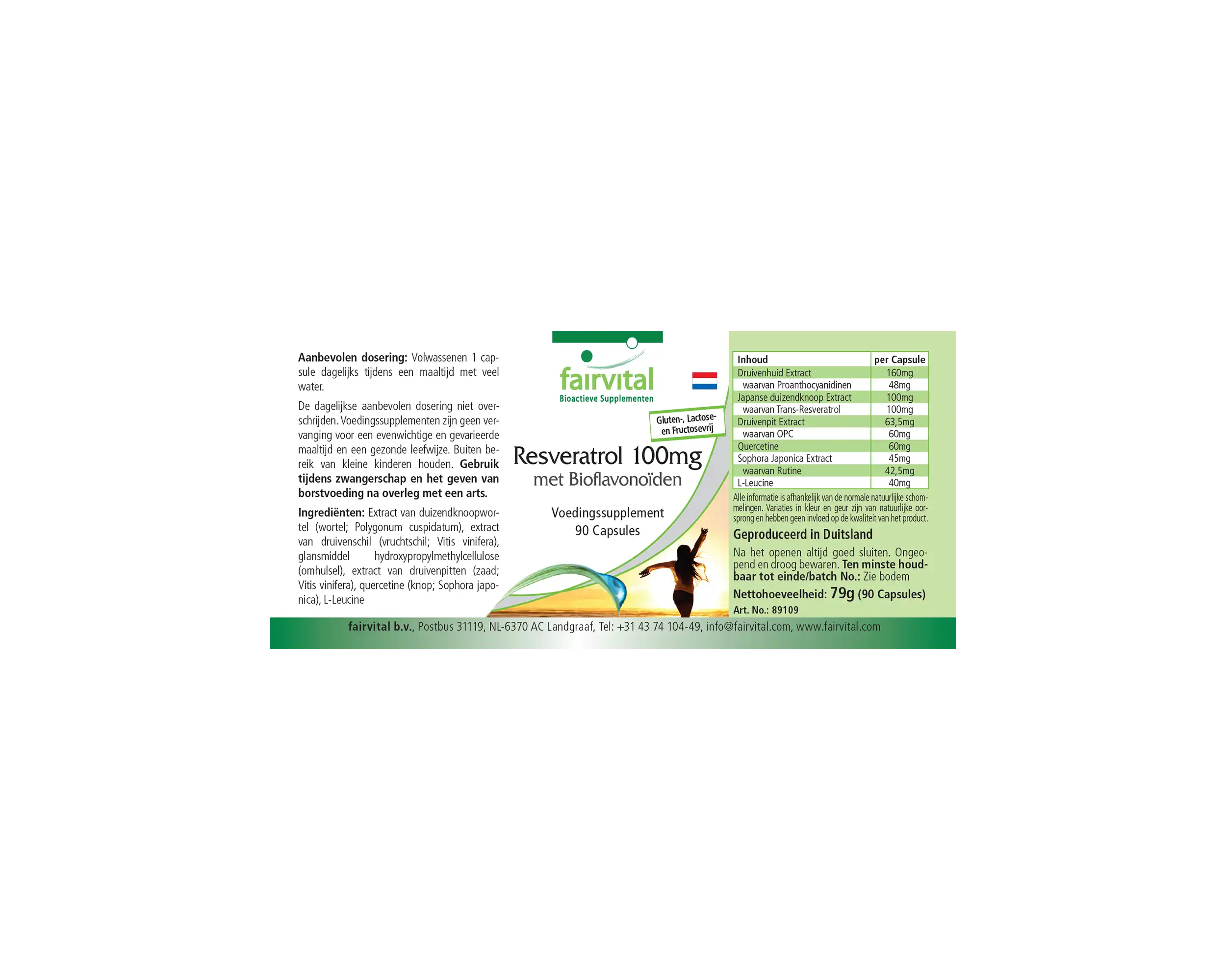 Resveratrol 100mg - 90 Capsules