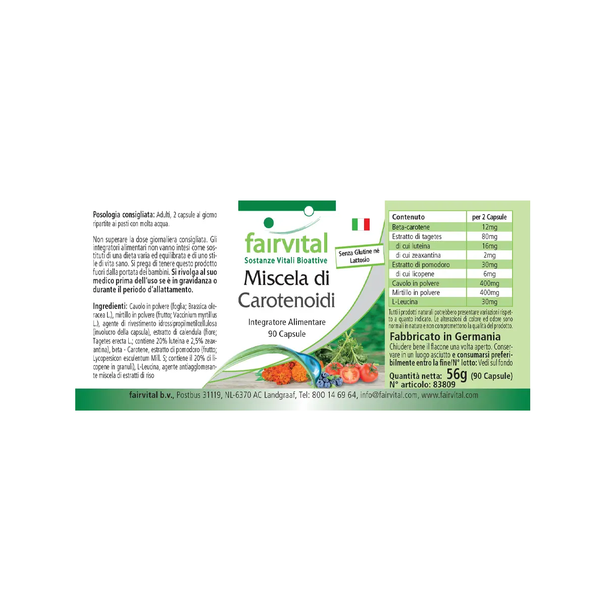 Carotenoid Mix with anthocyanins - 90 capsules