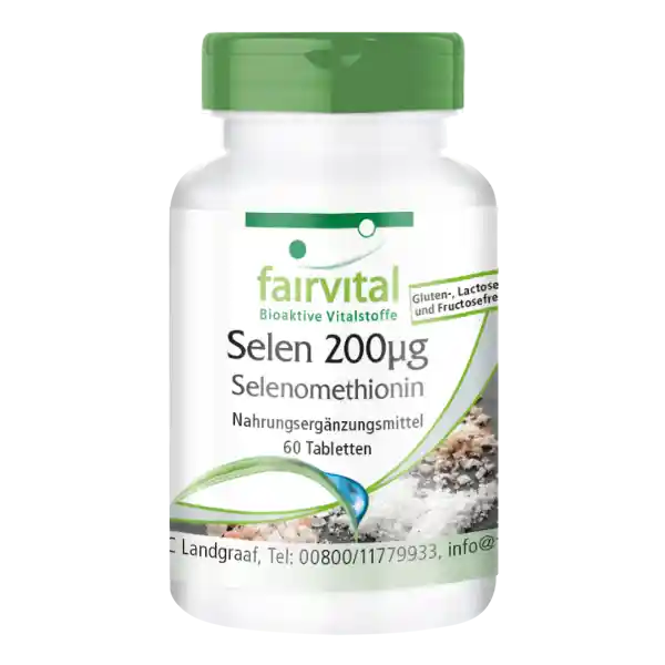 Selen 200µg aus Selenomethionin - 60 Tabletten