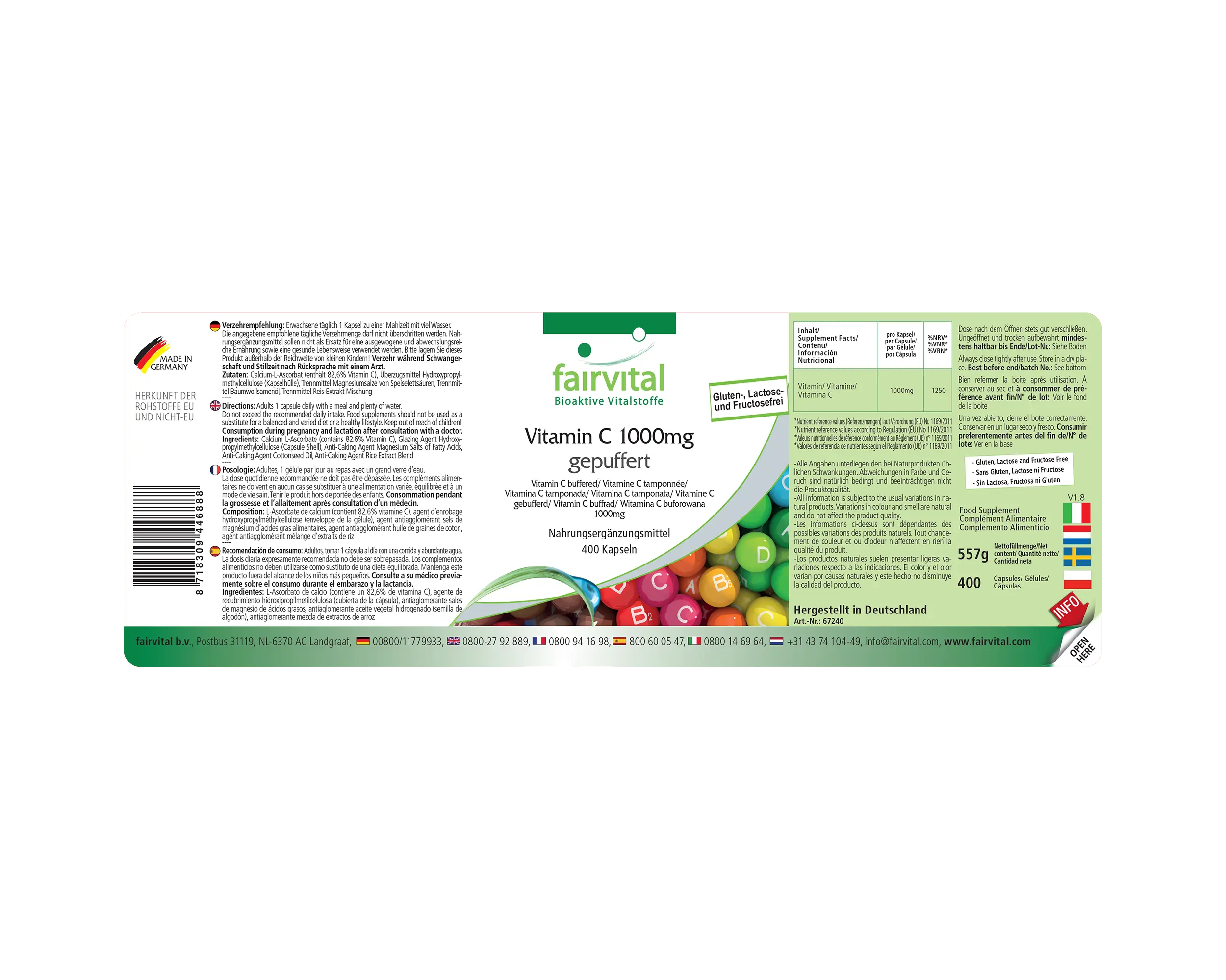 Vitamina C 1000mg Tamponata - 400 capsule Vitamina C 1000mg Tamponata - 400 capsule