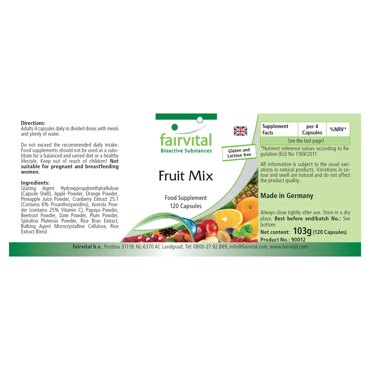 Frutas Mix - 120 Cápsulas Frutas Mix - 120 Cápsulas