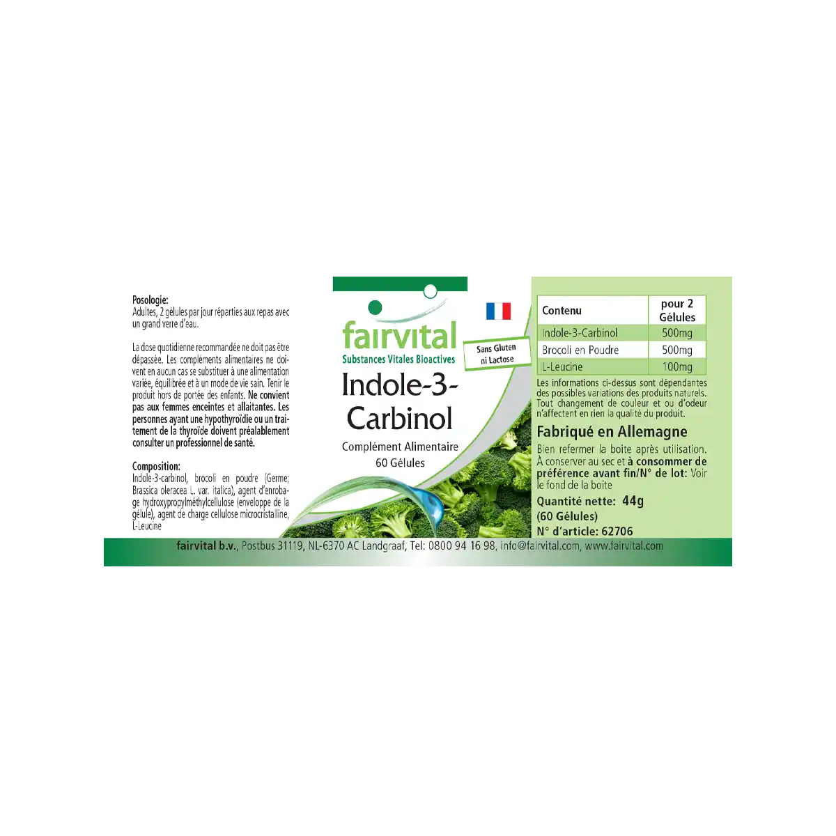Indole-3-carbinol - 60 capsules