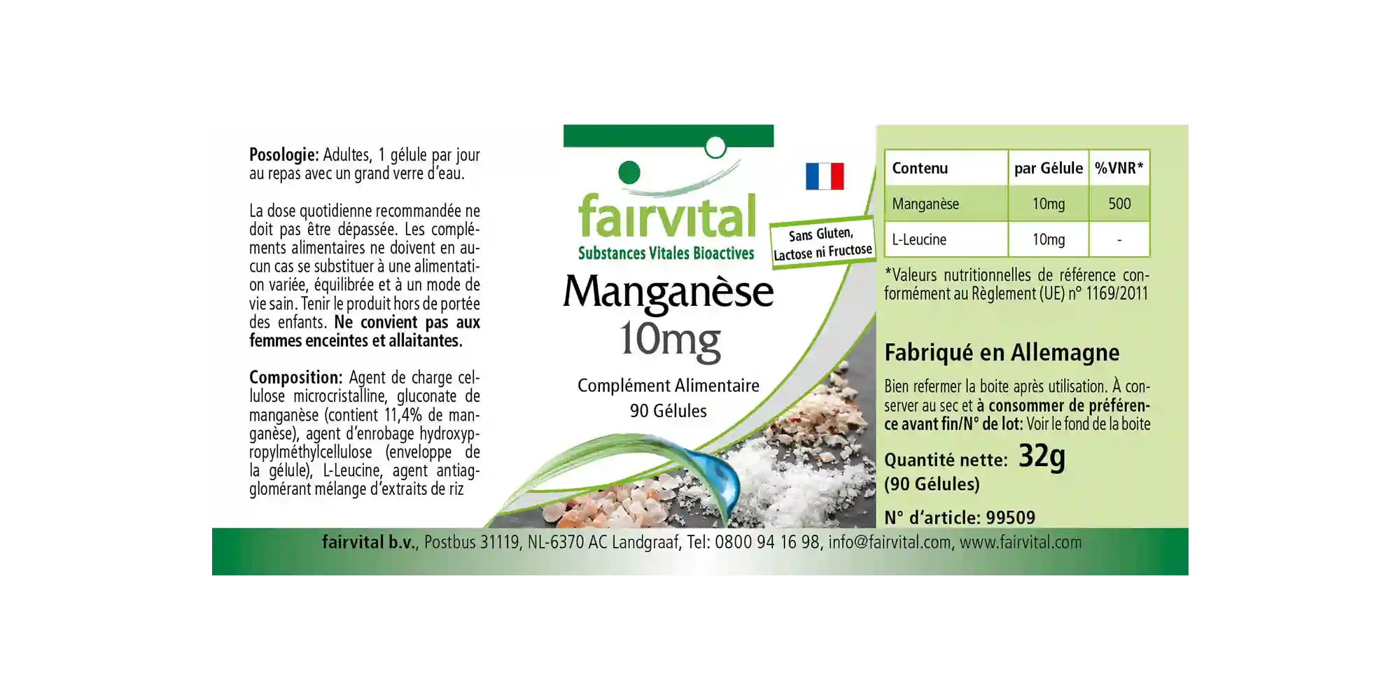 Mangan Kapseln 10mg - 90 Kapseln - Hochdosiert- Vegan | Fairvital Mangan Kapseln 10mg - 90 Kapseln - Hochdosiert- Vegan | Fairvital