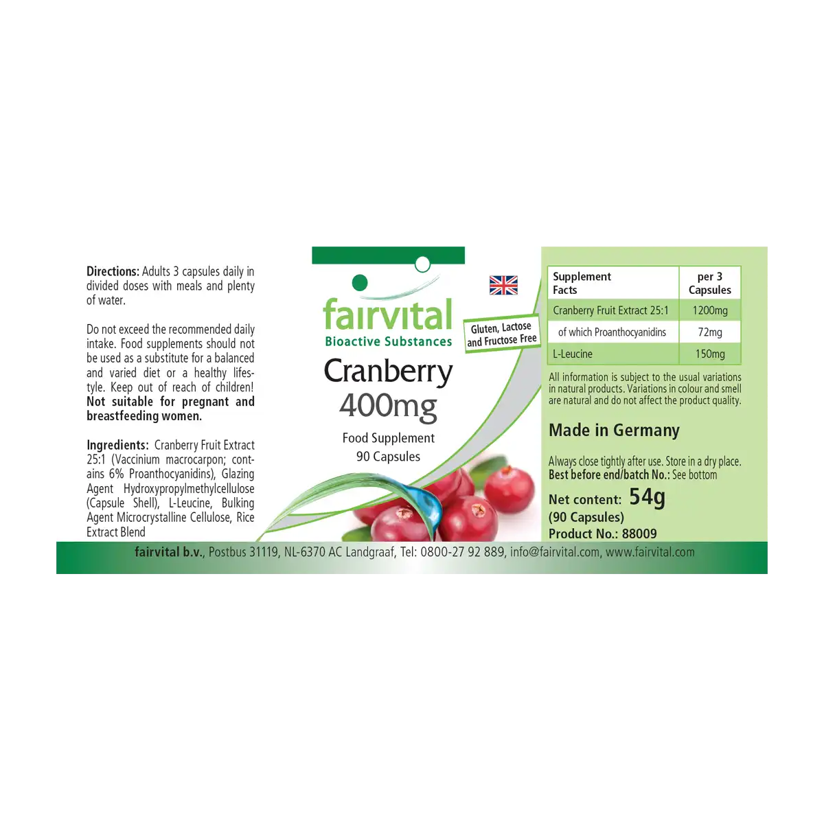 Mirtillo Rosso 400 mg - 90 Capsule