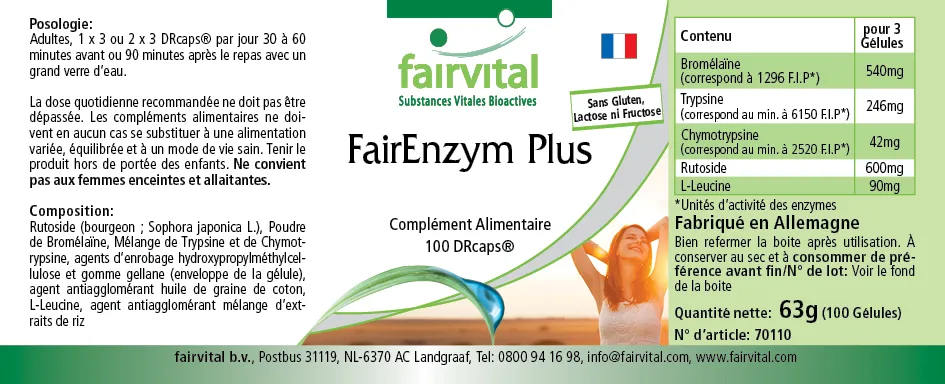 FairEnzym Plus - 100 DRcaps®