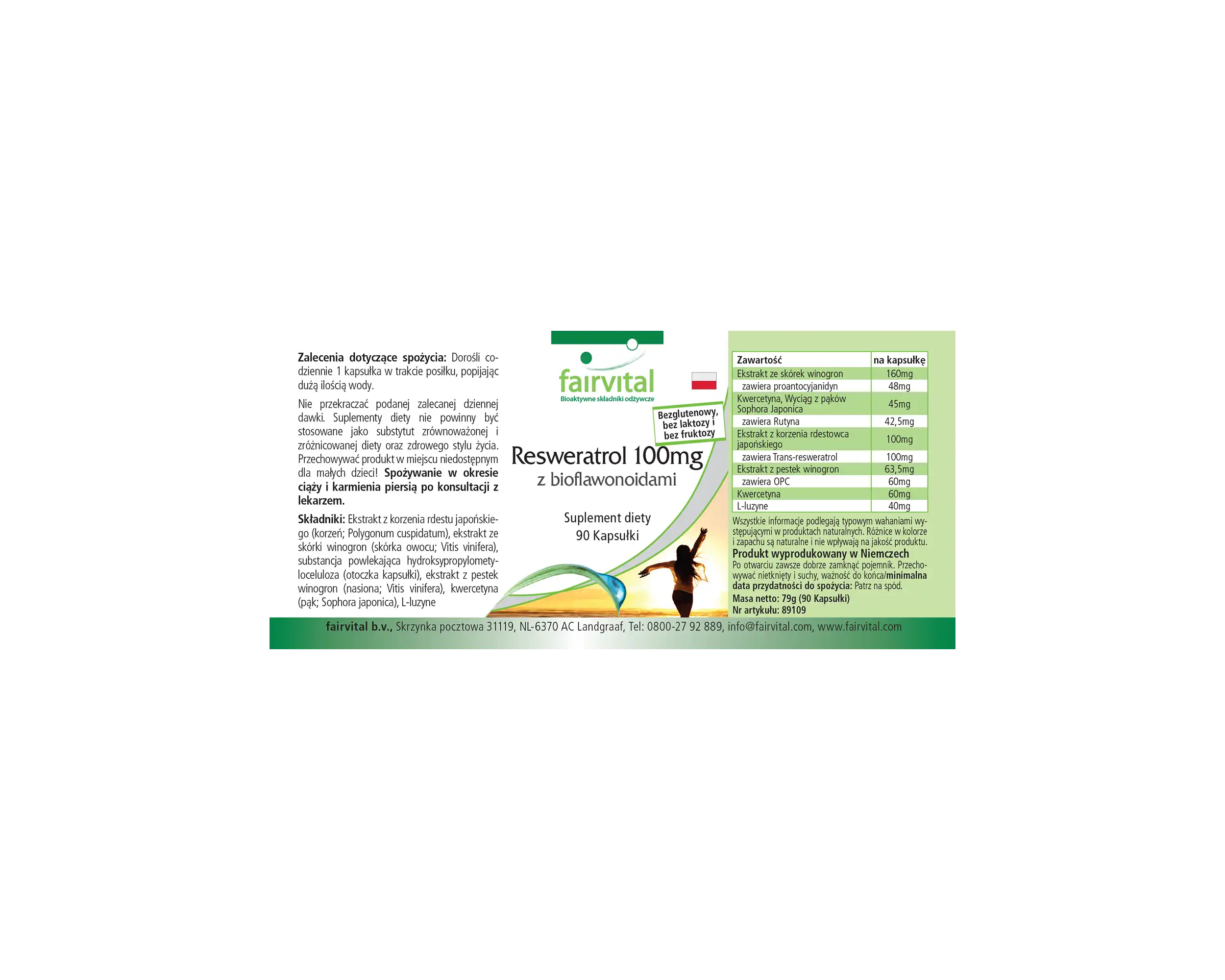 Resveratrol 100mg - 90 Capsules