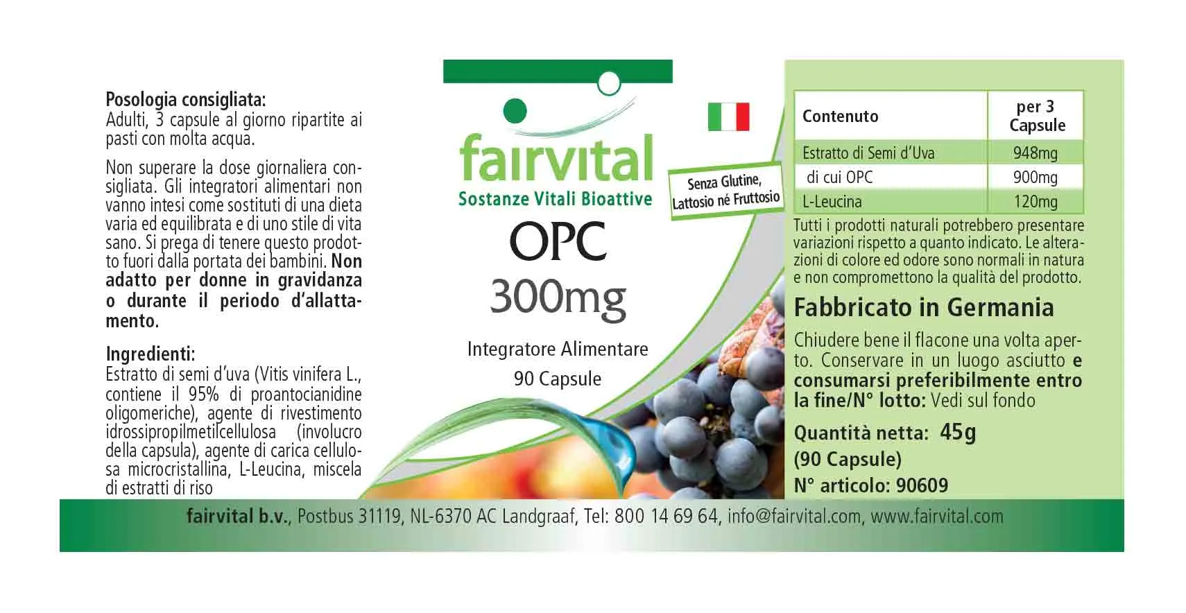 OPC 300mg – 90 Capsules OPC 300mg – 90 Capsules