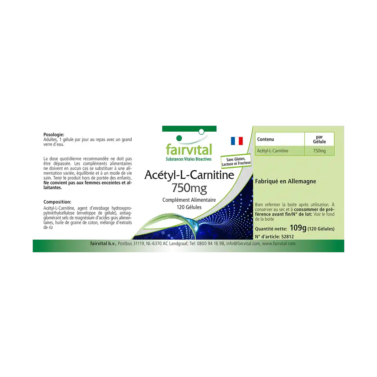 Acetyl L-carnitine 750mg - 120 Capsules Acetyl L-carnitine 750mg - 120 Capsules