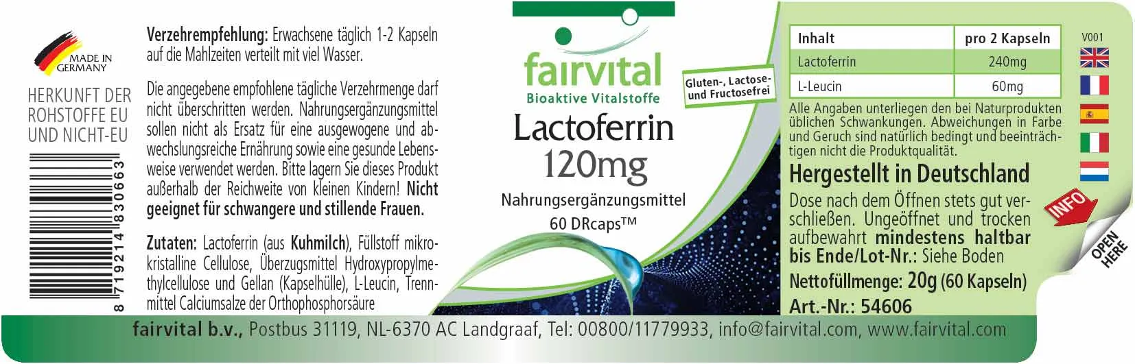 Lactoferrine 120mg - 60 DRcaps™