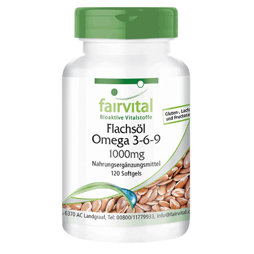 Flachsöl Leinöl Omega 3-6-9