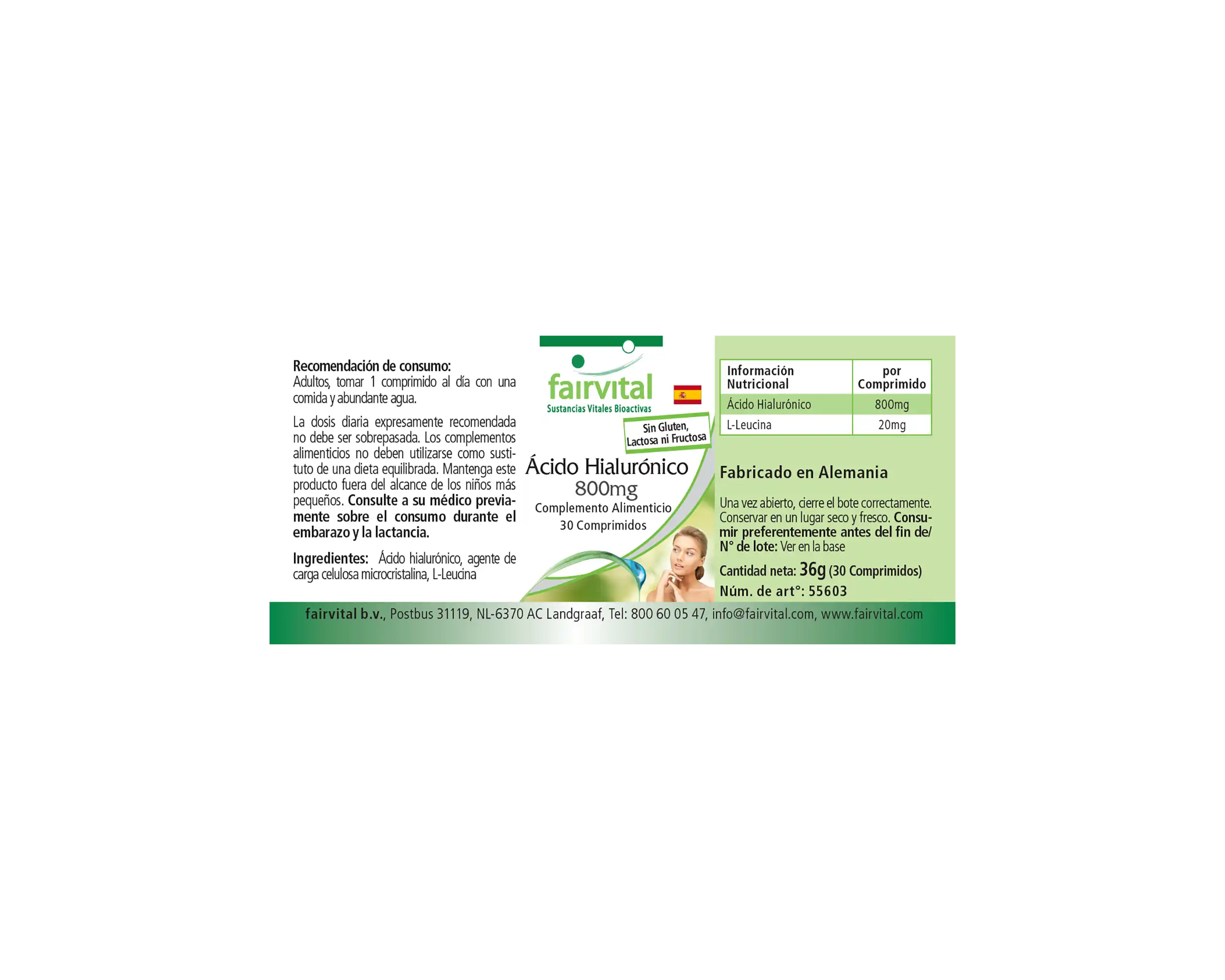 Acide hyaluronique 800mg Acide hyaluronique 800mg