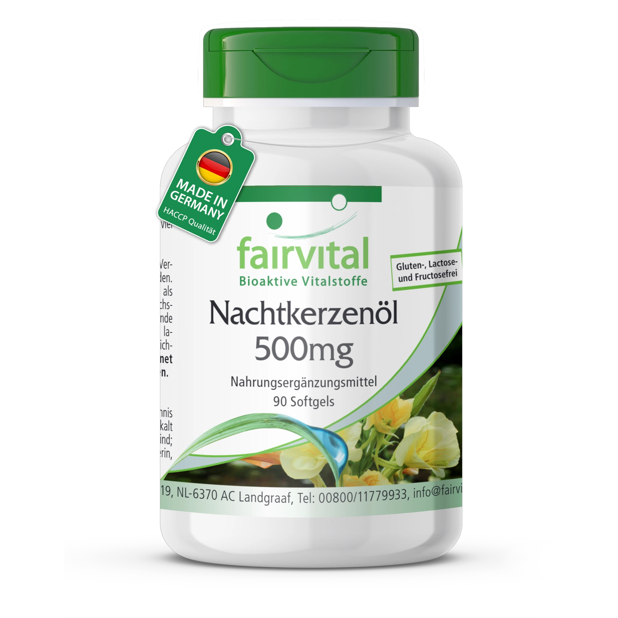 Aceite de onagra 500mg - 90 cápsulas blandas