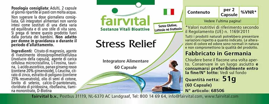 Stress Relief - 60 Capsules Stress Relief - 60 Capsules