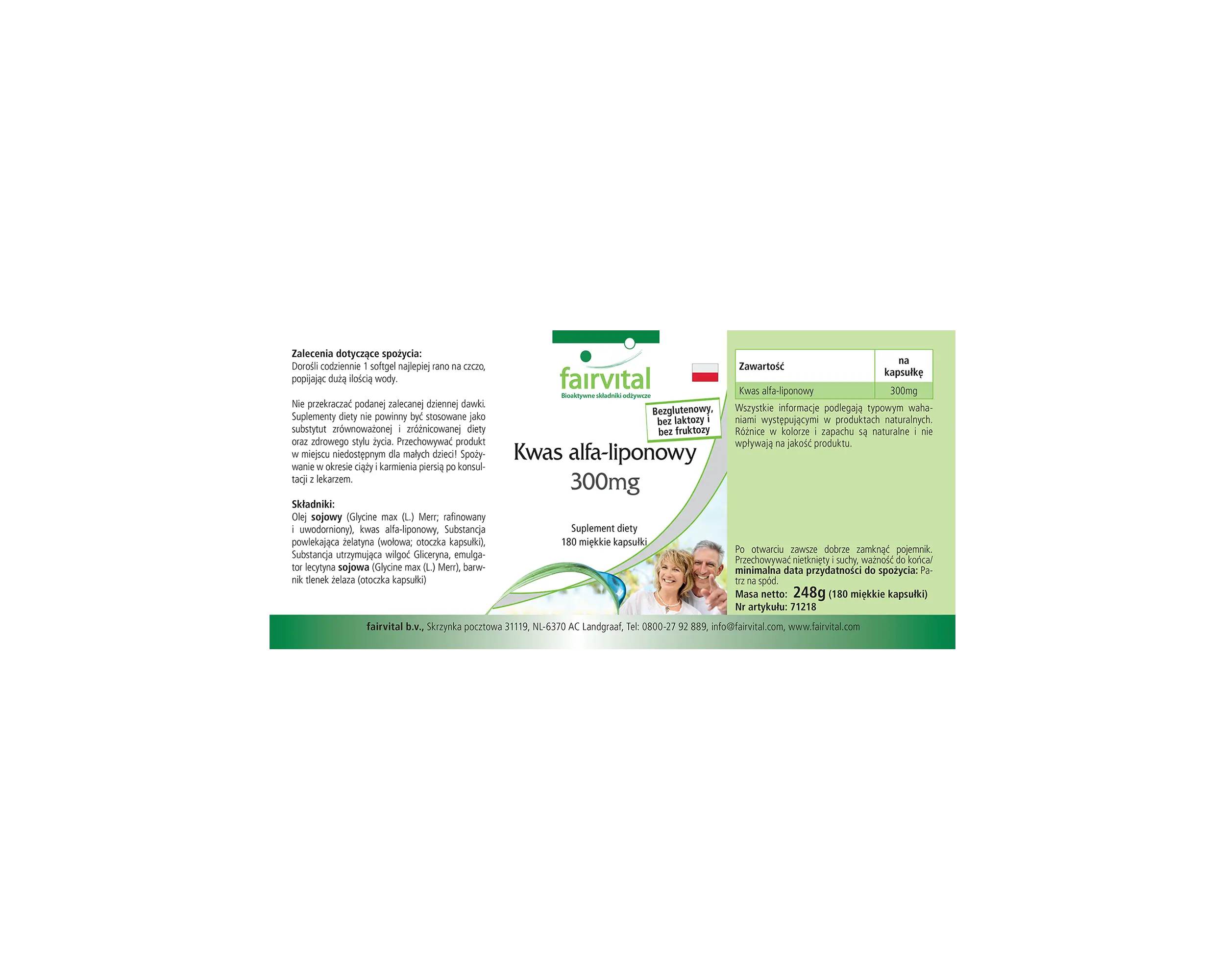 Acido Alfa-Lipoico 300mg - 180 capsule molli | Fairvital