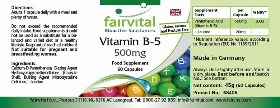 Vitamin B-5 500mg