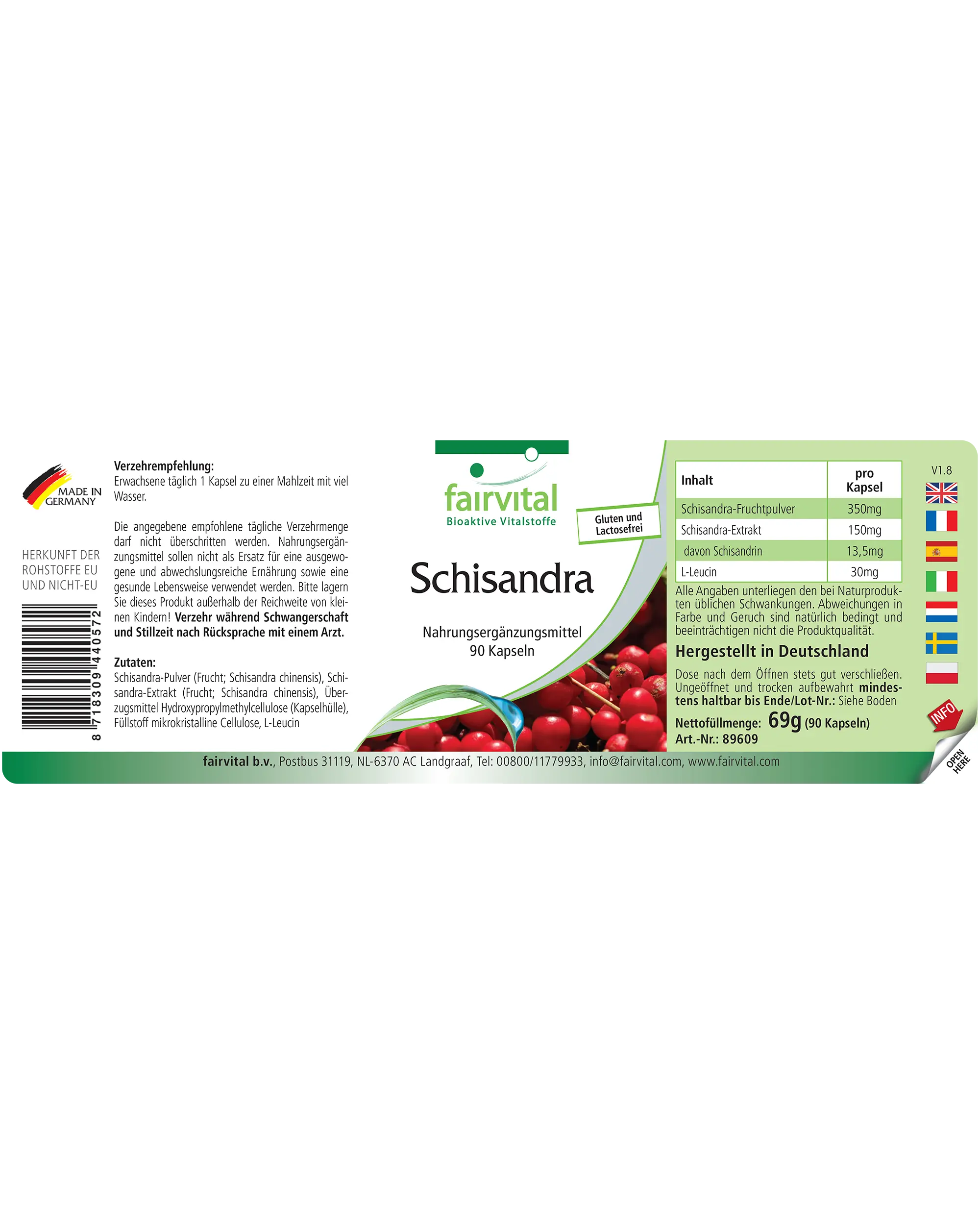 Schisandra - 90 Cápsulas