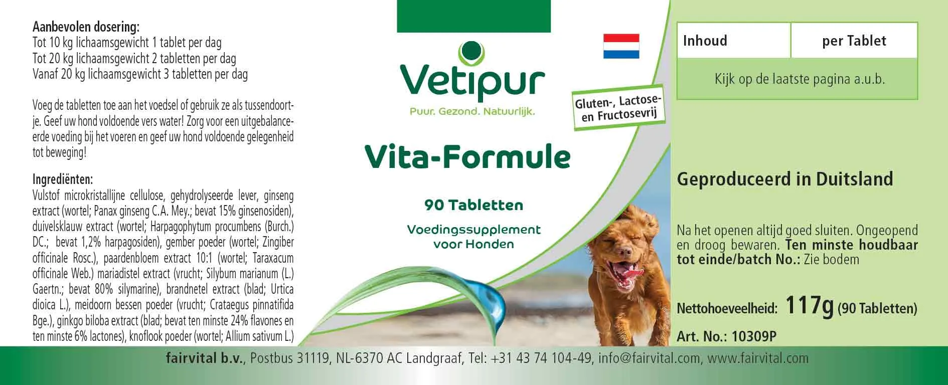 Vita Formula - 90 Tabletten für Hunde | Vetipur