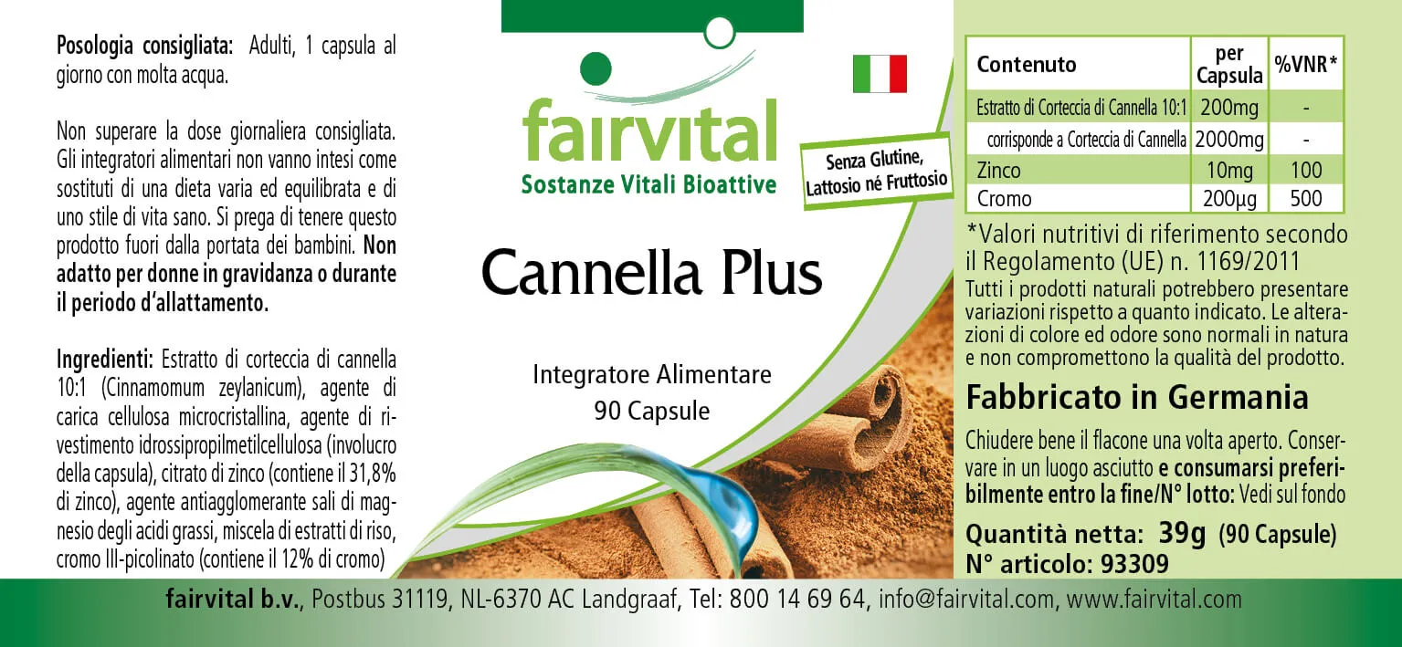 Canela Plus - 90 Cápsulas Canela Plus - 90 Cápsulas